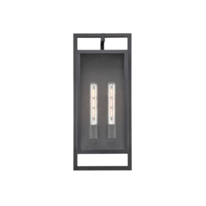 Millennium Lighting 270102-TBK Agatha Two Light Outdoor Wall Mount Textured Black finish