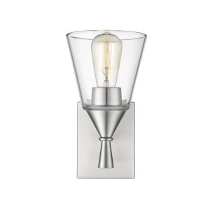 Millennium Lighting 410001-BN Artini One Light Wall Sconce Brushed Nickel finish