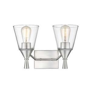 Millennium Lighting 410002-BN Artini Two Light Vanity Brushed Nickel finish