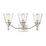 Millennium Lighting 410003-BN Artini Three Light Vanity Brushed Nickel finish