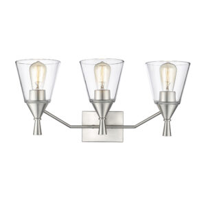Millennium Lighting 410003-BN Artini Three Light Vanity Brushed Nickel finish