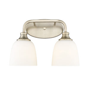 Millennium Lighting 491002-MG Alberta Two Light Vanity Modern Gold finish