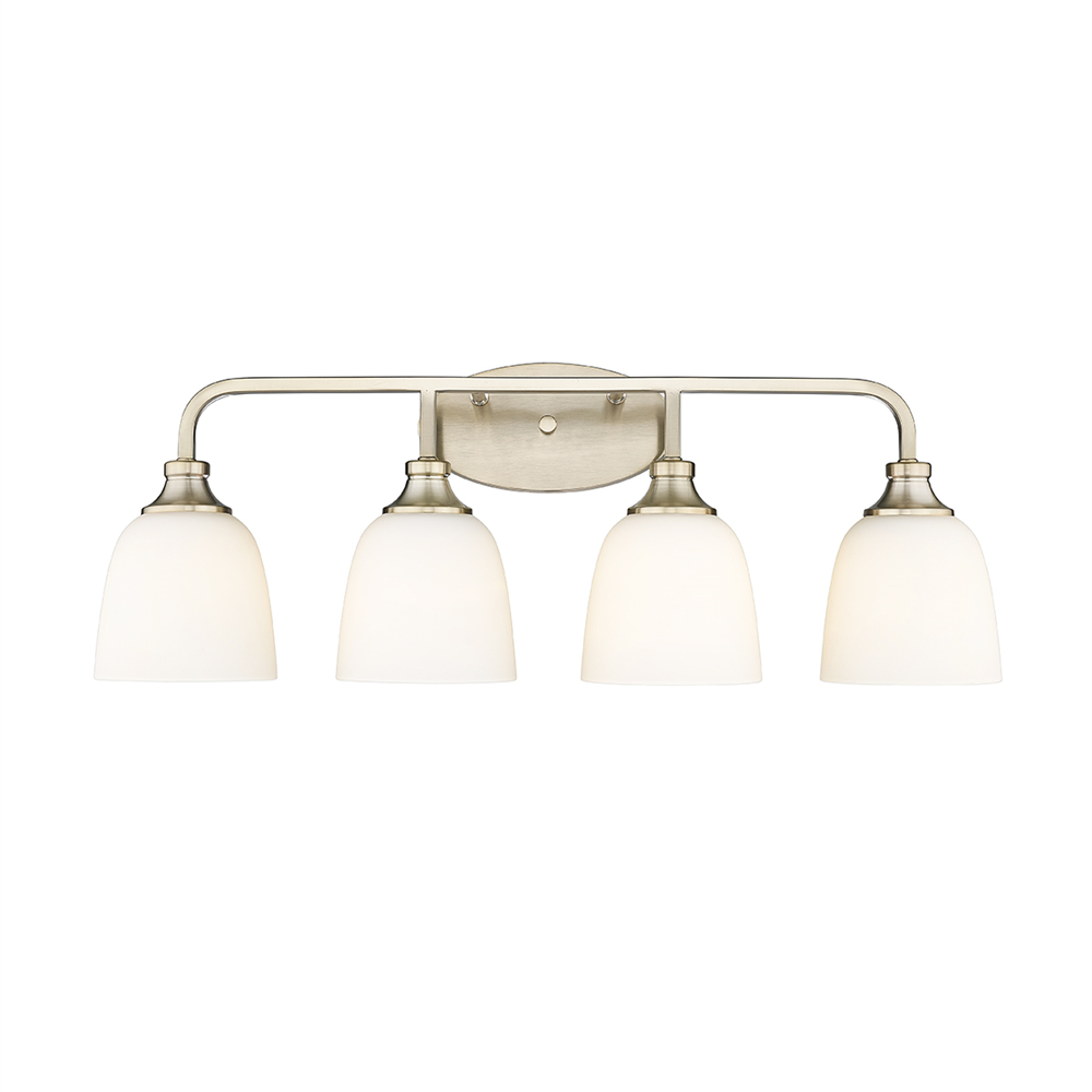 Millennium Lighting 491004-MG Alberta Four Light Vanity Modern Gold finish