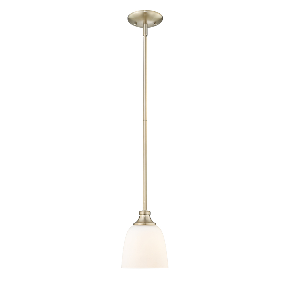 Millennium Lighting 492001-MG Alberta One Light Mini-Pendant Modern Gold finish