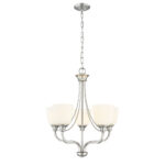 Millennium Lighting 492005-BN Alberta Five Light Chandelier Brushed Nickel finish