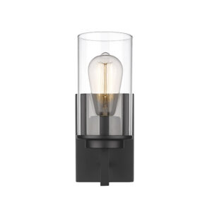 Millennium Lighting 493001-MB Janna One Light Wall Sconce Matte Black finish
