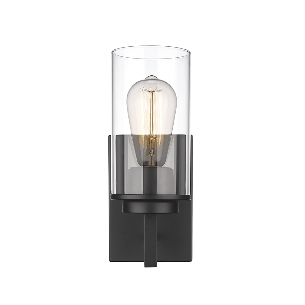 Millennium Lighting 493001-MB Janna One Light Wall Sconce Matte Black finish