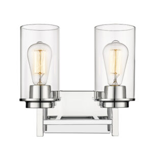 Millennium Lighting 494002-CH Janna Two Light Vanity Chrome finish