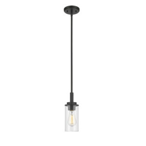 Millennium Lighting 495001-MB Janna One Light Mini-Pendant Matte Black finish