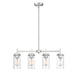Millennium Lighting 495004-BN Janna Four Light Chandelier Brushed Nickel finish