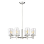 Millennium Lighting 495008-BN Janna Eight Light Chandelier Brushed Nickel finish