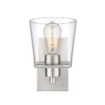 Millennium Lighting 496001-BN Evalon One Light Wall Sconce Brushed Nickel finish