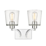 Millennium Lighting 496002-CH Evalon Two Light Vanity Chrome finish