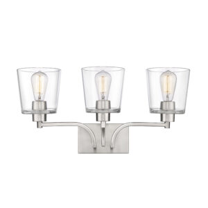 Millennium Lighting 496003-CH Evalon Three Light Vanity Chrome finish