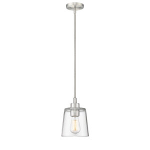 Millennium Lighting 497001-BN Evalon One Light Mini-Pendant Brushed Nickel finish