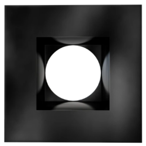 Goodlite G-21421 4 Inch Black Square Trim