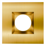 Goodlite G-21425 4 Inch Brushed Brass Square Trim