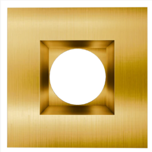 Goodlite G-21425 4 Inch Brushed Brass Square Trim