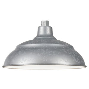 Millennium Lighting LEDRWHS14-PGA R Series 14˝ LED Warehouse Shade Painted Galvanized finish