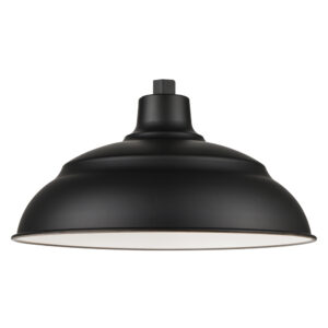 Millennium Lighting LEDRWHS14-SB R Series 14˝ LED Warehouse Shade Satin Black finish
