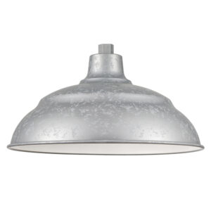 Millennium Lighting LEDRWHS17-PGA R Series 17˝ LED Warehouse Shade Painted Galvanized finish