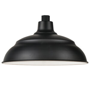 Millennium Lighting LEDRWHS17-SB R Series 17˝ LED Warehouse Shade Satin Black finish