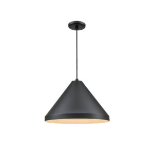 Millennium Lighting RCC13-SB R Series 13˝ Cone Cord Hung One Light Shade Satin Black finish