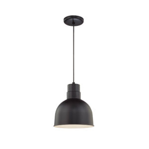 Millennium Lighting RDBC10-SB R Series 10˝ Deep Bowl Cord Hung Shade Satin Black finish