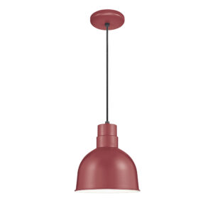 Millennium Lighting RDBC10-SR R Series 10˝ Deep Bowl Cord Hung Shade Satin Red finish