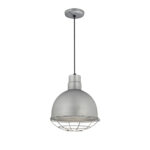 Millennium Lighting RDBC12-GA R Series 12˝ Deep Bowl Cord Hung Shade Galvanized finish