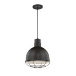 Millennium Lighting RDBC12-SB R Series 12˝ Deep Bowl Cord Hung Shade Satin Black finish