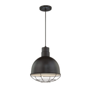 Millennium Lighting RDBC12-SB R Series 12˝ Deep Bowl Cord Hung Shade Satin Black finish