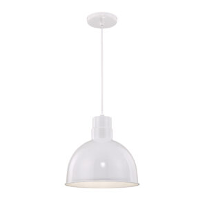 Millennium Lighting RDBC12-WH R Series 12˝ Deep Bowl Cord Hung Shade White finish