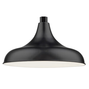Millennium Lighting RMWHS14-SB R Series 14˝ Modified Warehouse Shade Satin Black finish