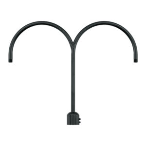 Millennium Lighting RPAD-SB R Series Double Post Adapter Satin Black finish