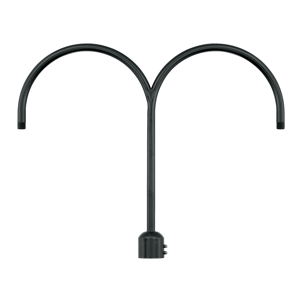 Millennium Lighting RPAD-SB R Series Double Post Adapter Satin Black finish