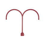 Millennium Lighting RPAD-SR R Series Double Post Adapter Satin Red finish
