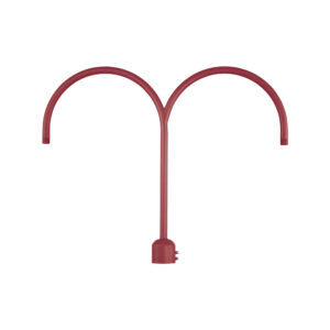 Millennium Lighting RPAD-SR R Series Double Post Adapter Satin Red finish