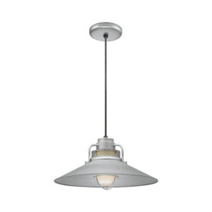 Millennium Lighting RRRC18-GA R Series 18˝ Cord Hung Railroad Shade Galvanized finish