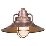 Millennium Lighting RRRS14-CP R Series 14˝ Railroad Shade Copper finish