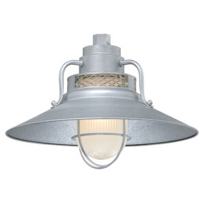 Millennium Lighting RRRS14-GA R Series 14˝ Railroad Shade Galvanized finish