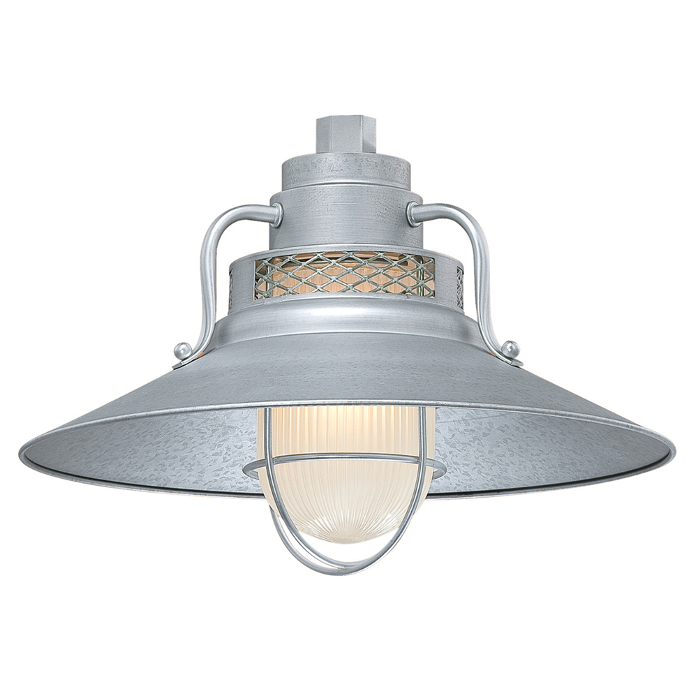 Millennium Lighting RRRS14-GA R Series 14˝ Railroad Shade Galvanized finish