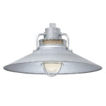 Millennium Lighting RRRS18-GA R Series 18˝ Railroad Shade Galvanized finish