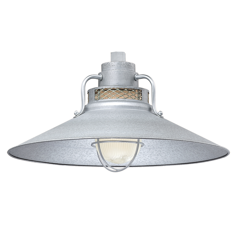 Millennium Lighting RRRS18-GA R Series 18˝ Railroad Shade Galvanized finish