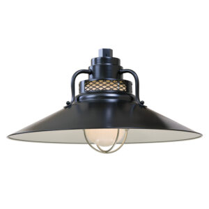 Millennium Lighting RRRS18-SB R Series 18˝ Railroad Shade Satin Black finish