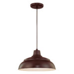 Millennium Lighting RWHC14-ABR R Series 14˝ Fabric Cord Hung Warehouse Shade Architectural Bronze finish