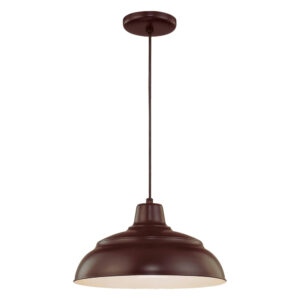 Millennium Lighting RWHC14-ABR R Series 14˝ Fabric Cord Hung Warehouse Shade Architectural Bronze finish