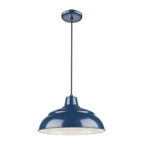 Millennium Lighting RWHC14-NB R Series 14˝ Fabric Cord Hung Warehouse Shade Navy Blue finish
