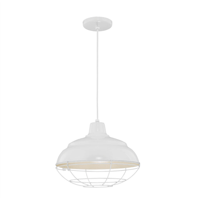 Millennium Lighting RWHC14-WH R Series 14˝ Fabric Cord Hung Warehouse ...