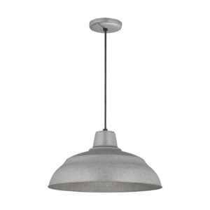 Millennium Lighting RWHC17-GA R Series 17˝ Fabric Cord Hung Warehouse Shade Galvanized finish